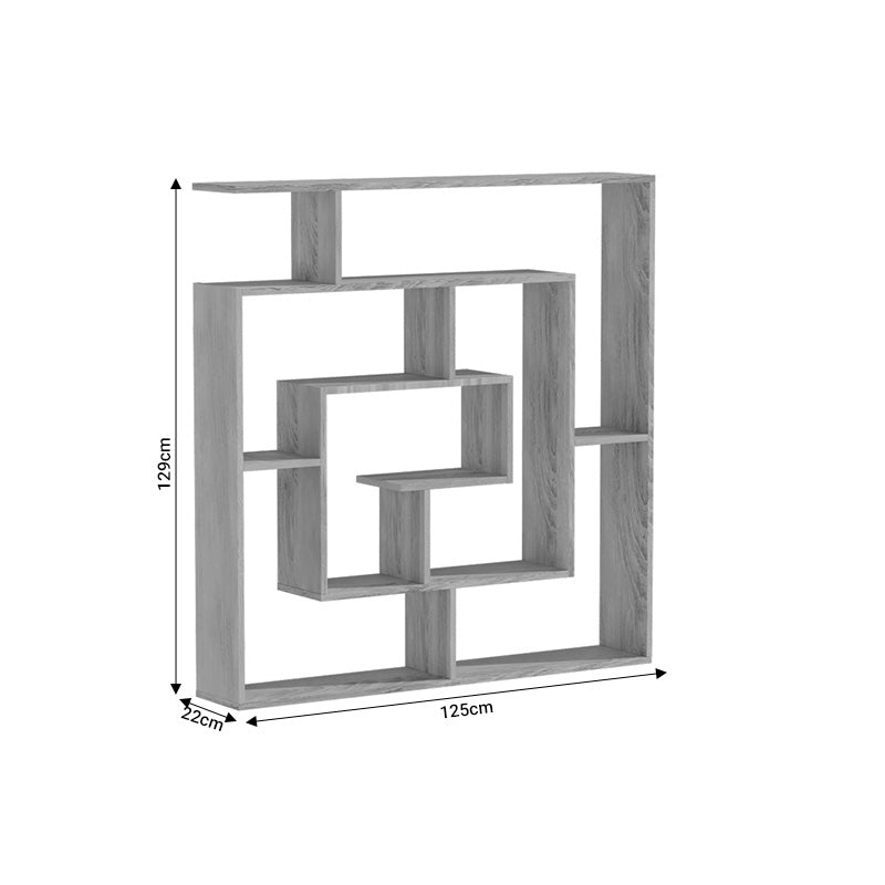 Βιβλιοθήκη Nardy pakoworld sonoma 125x22x129εκ pakoworld