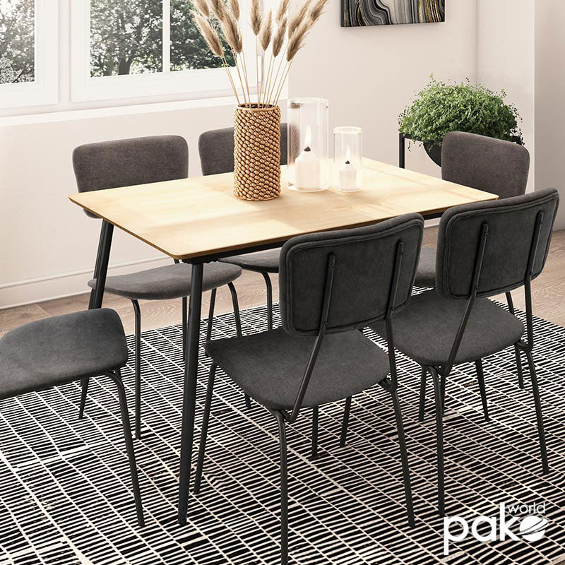 Τραπέζι Shazam pakoworld MDF επεκτεινόμενο χρώμα sonoma 120-160x80x76εκ pakoworld