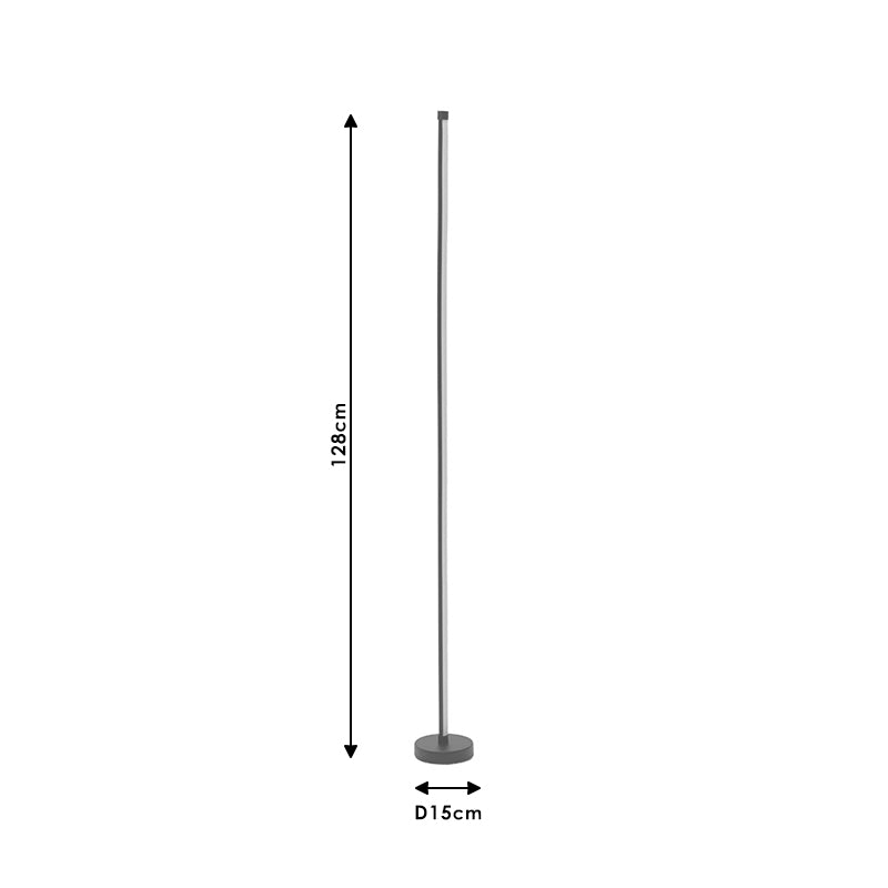 Φωτιστικό δαπέδου PWL-1053 pakoworld RGB LED 20W μαύρο 15x15x128εκ pakoworld