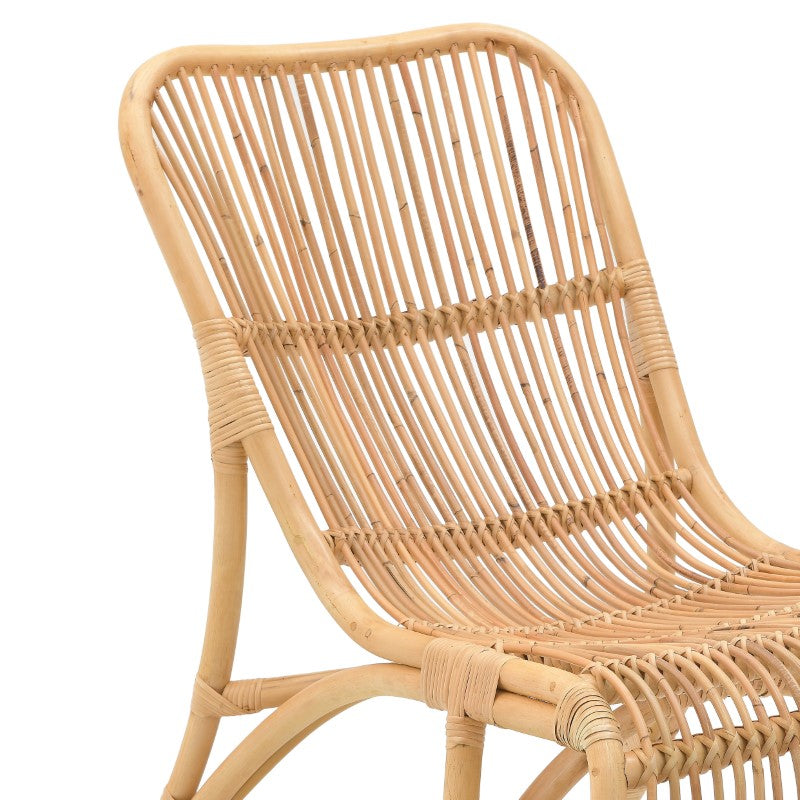 Σεζλονγκ Restiny Inart φυσικό rattan 65x85x84εκ INART