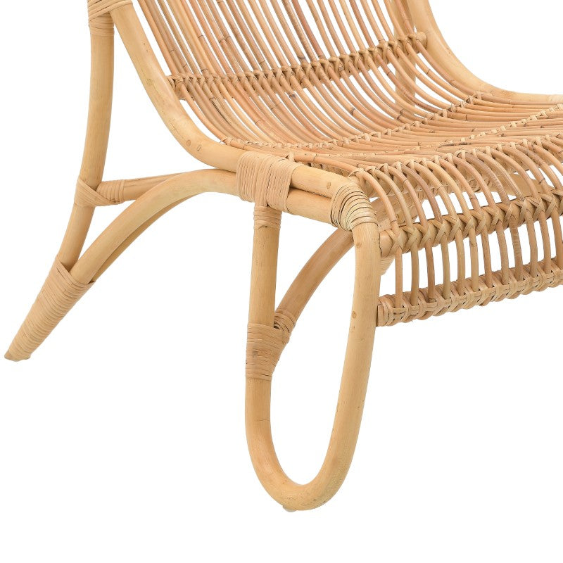 Σεζλονγκ Restiny Inart φυσικό rattan 65x85x84εκ INART