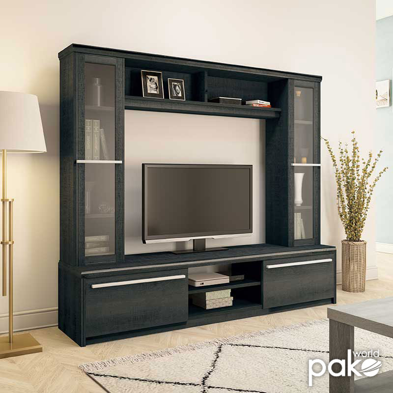 Σύνθετο σαλονιού Chico TV pakoworld χρώμα embony oak 180.5x40x158εκ pakoworld