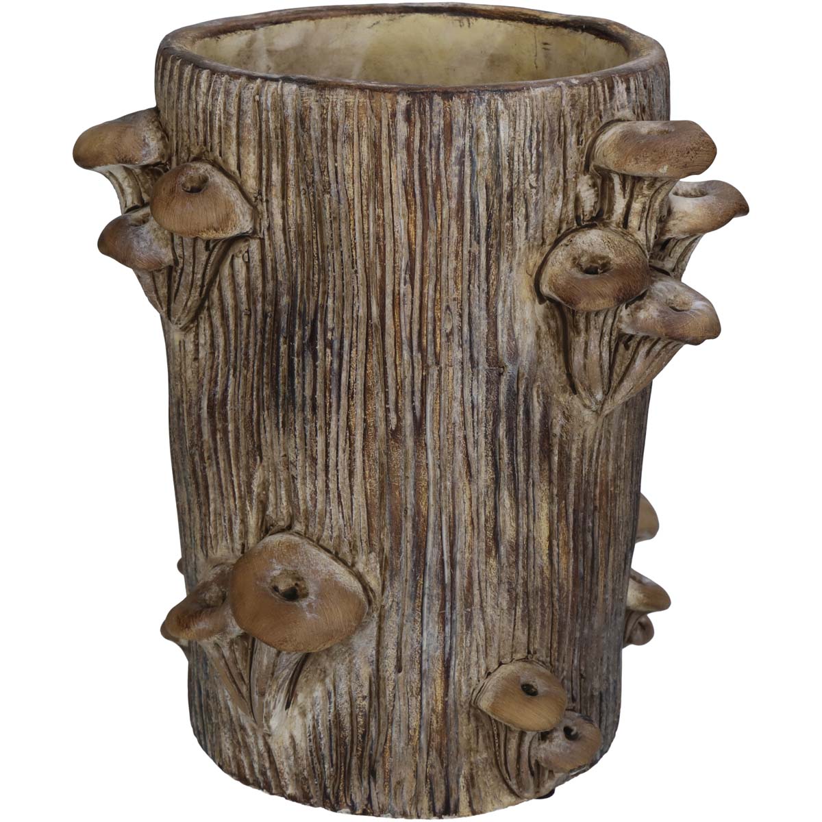 Κασπώ Stone & Mushrooms Καφέ 21x21x22cm JK Home Décor