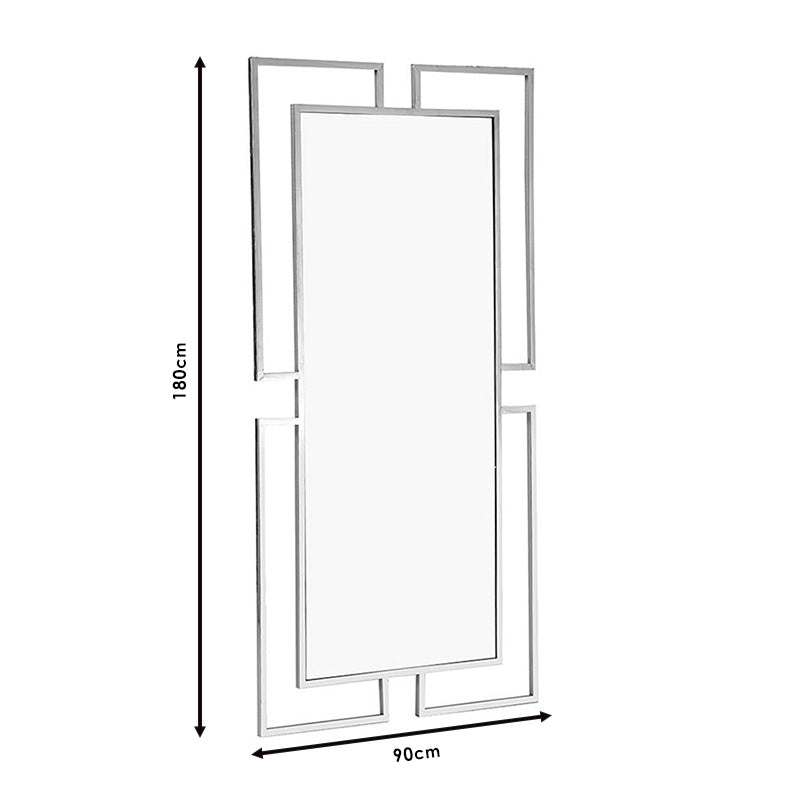 Καθρέπτης Focus pakoworld μέταλλο χρυσό 90x2x180εκ pakoworld