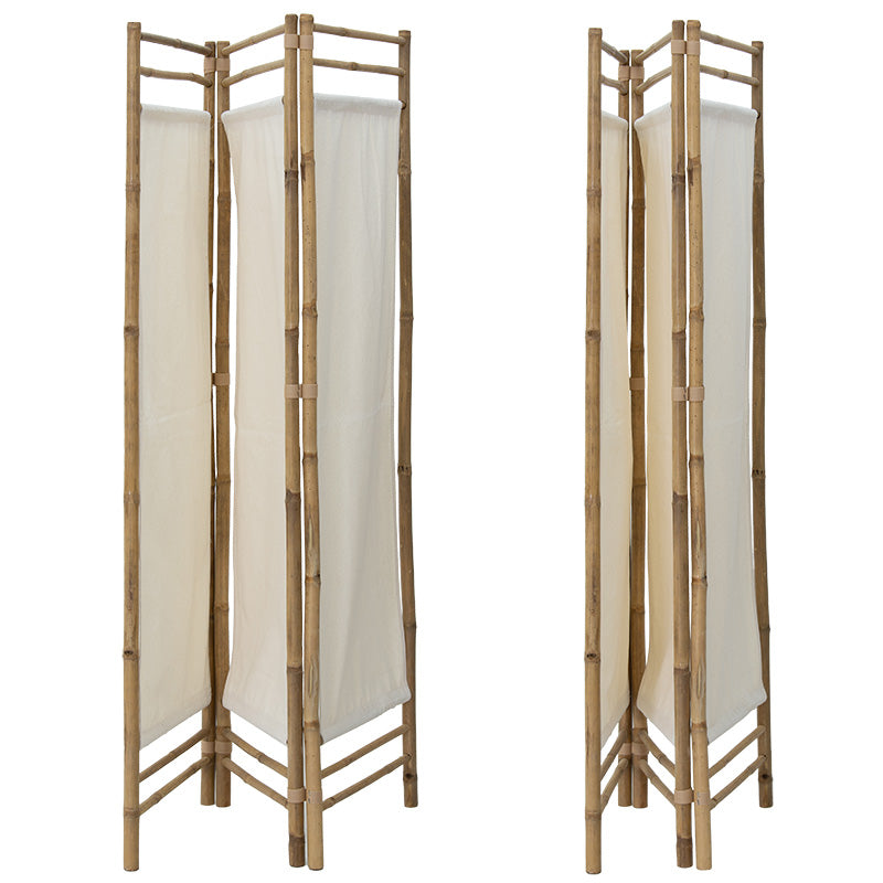 Παραβάν Barra pakoworld bamboo φυσικό-εκρού 135x3x160εκ pakoworld