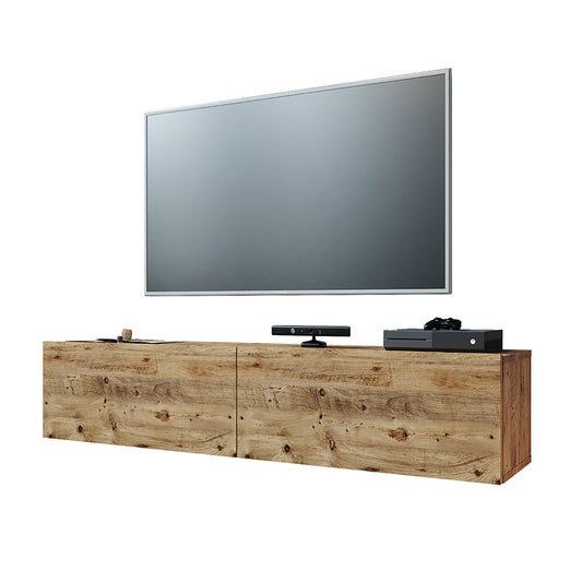 Έπιπλο τηλεόρασης επιτοίχιο Dello pakoworld oak 140x31,5x29,5εκ pakoworld