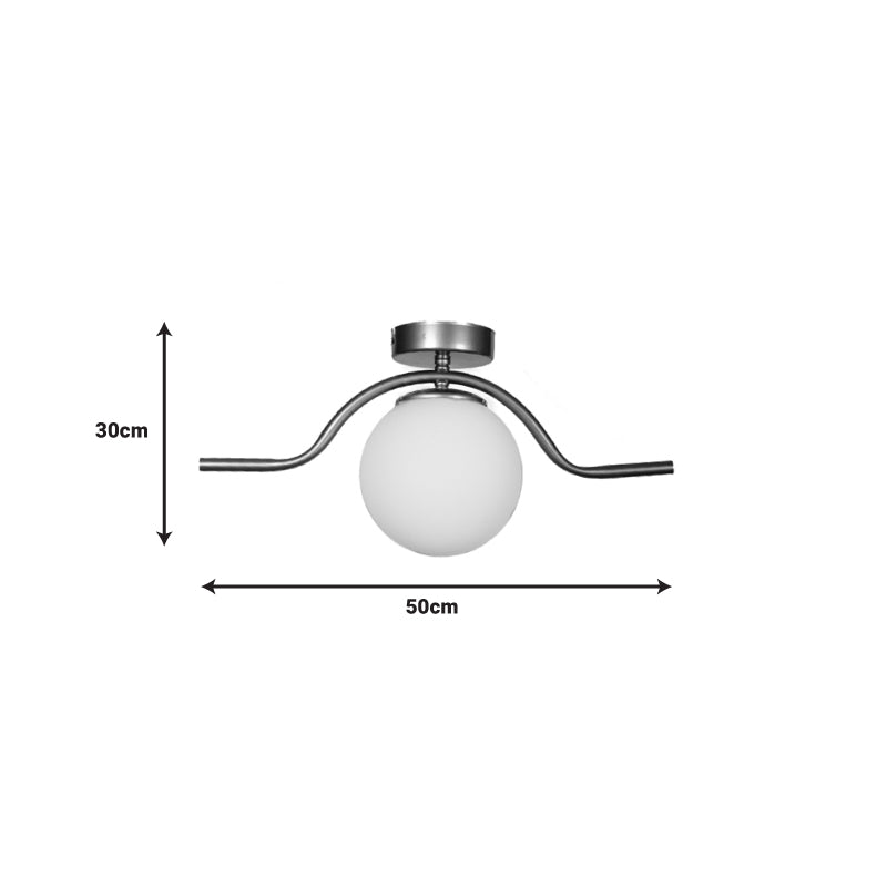 Φωτιστικό οροφής Jacken pakoworld Ε27 χρυσό μέταλλο 50x30x30εκ pakoworld