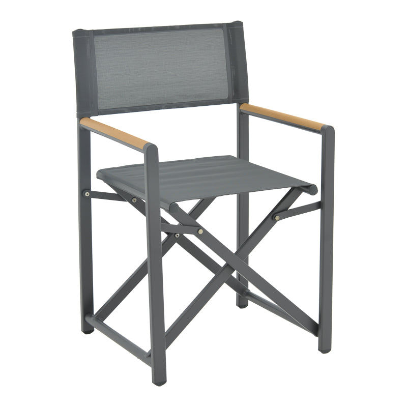 Τραπεζαρία Mabu-Kliton B σετ 7τεμ pakoworld αλουμινίου σε ανθρακί απόχρωση 150x80x74εκ pakoworld