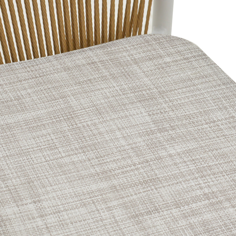 Τραπεζαρία Synergy-Convince σετ 3τεμ pakoworld λευκό αλουμίνιο και plywood σε φυσικό χρώμα 80x80x74εκ pakoworld