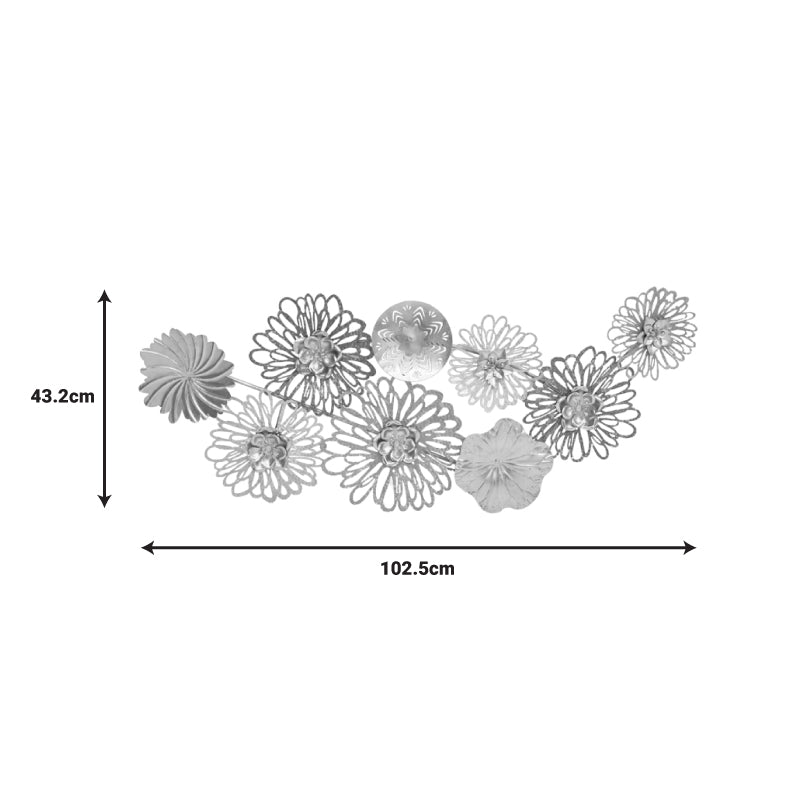 Διακοσμητικό τοίχου Tutsi Inart μέταλλο πολύχρωμο 102.9x5.1x43.2εκ INART