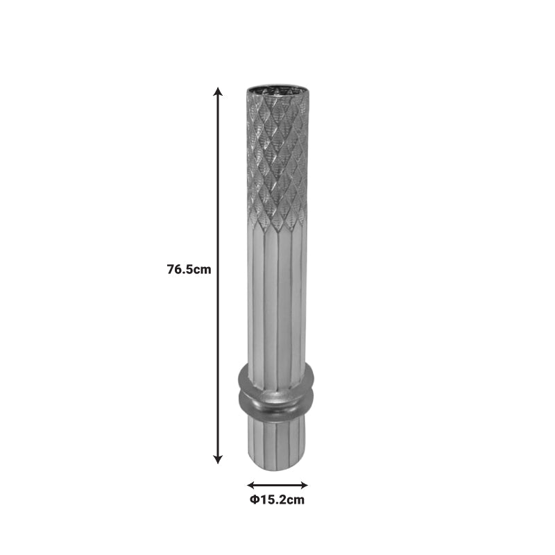 Διακοσμητικό βάζο δαπέδου Bruna Inart μέταλλο σε χρυσή και λευκή απόχρωση Φ15.2x76.5εκ INART