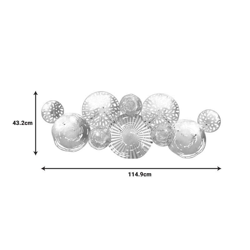 Διακοσμητικό τοίχου Dille Inart μέταλλο πολύχρωμο 114.9x4.4x43.2εκ INART