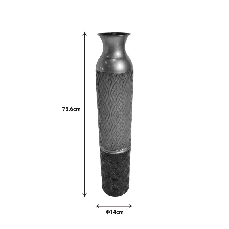 Διακοσμητικό βάζο δαπέδου Raptonal Inart μέταλλο πολύχρωμο Φ14x75.6εκ INART