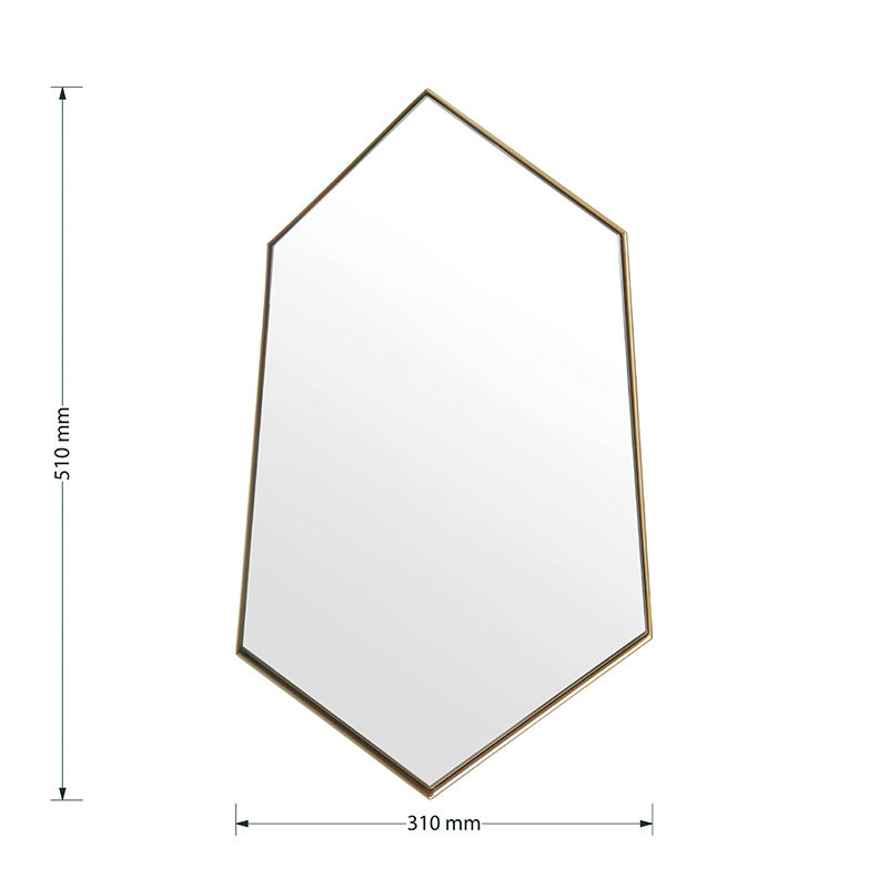 Καθρέπτης Polygon pakoworld 31x2x51εκ pakoworld