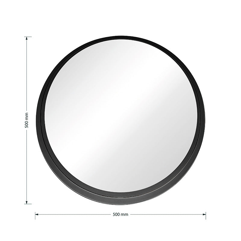 Καθρέπτης Round 3 pakoworld μαύρο 50x8x50εκ pakoworld