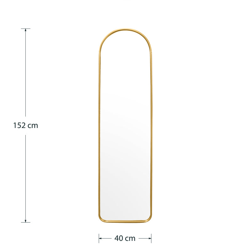 Καθρέπτης Zelicie pakoworld χρυσό 40x2.5x152εκ pakoworld