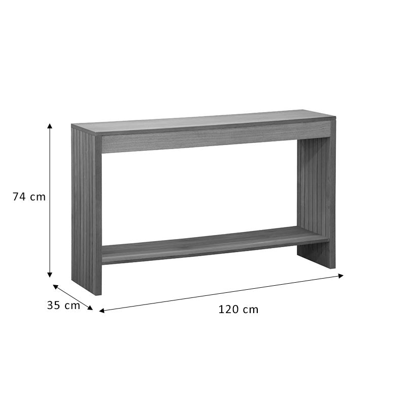 Κονσόλα Focused pakoworld MDF φυσικό 120x35x74εκ pakoworld