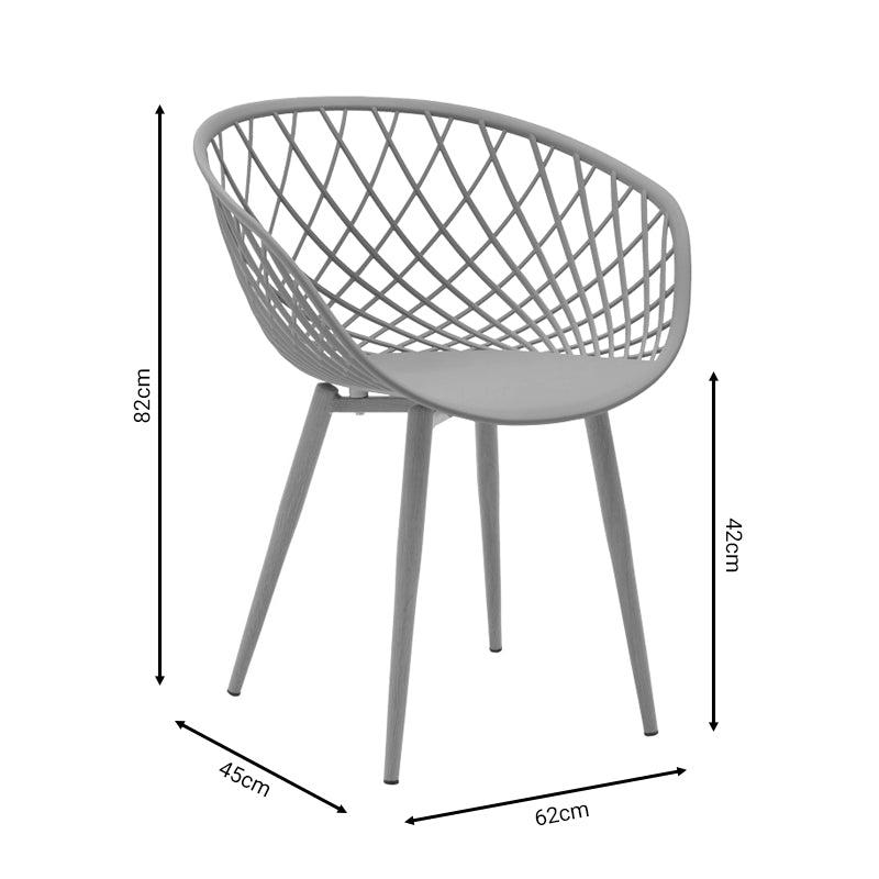 Πολυθρόνα Ezra pakoworld cappuccino pp-πόδι φυσικό μέταλλο 62x42x82εκ pakoworld