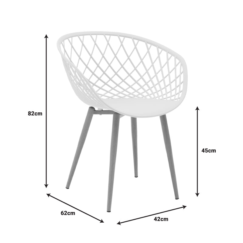 Πολυθρόνα Ezra pakoworld γκρι pp-πόδι φυσικό μέταλλο 62x42x82εκ pakoworld