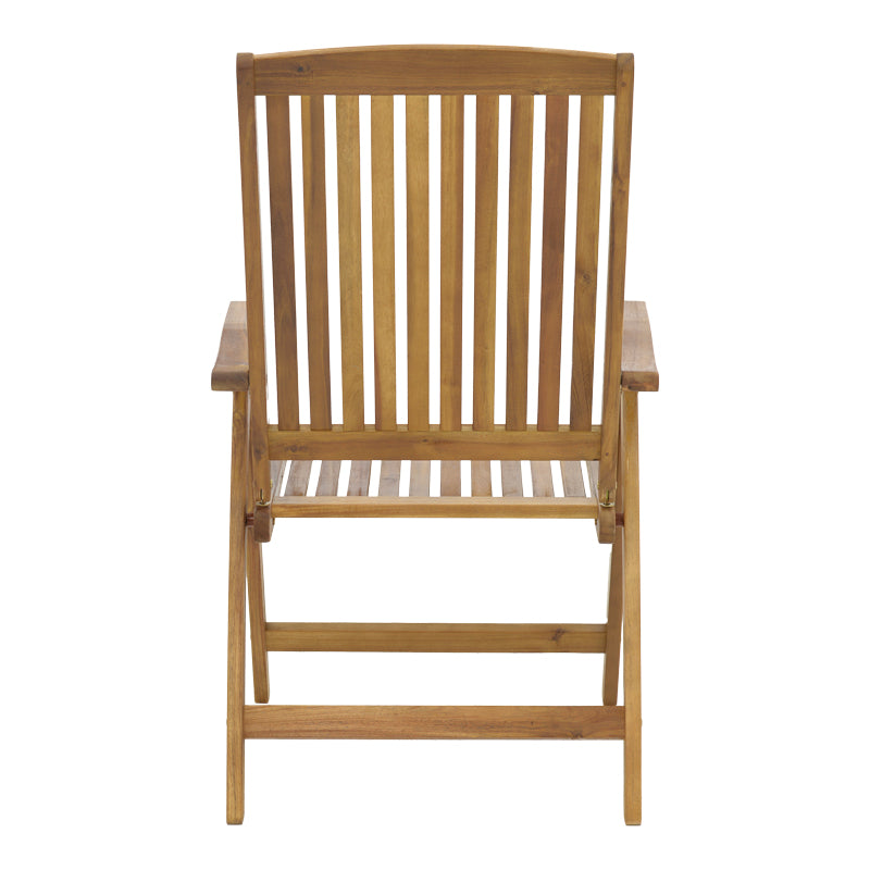 Πολυθρόνα 5 θέσεων Zerco pakoworld πτυσσόμενη ξύλο ακακίας φυσικό 61x65x110εκ pakoworld