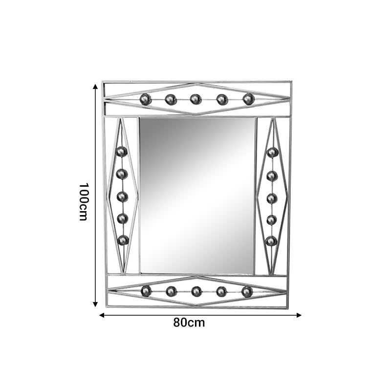 Καθρέπτης Roteron Inart χρυσό μέταλλο 80x2x100εκ INART