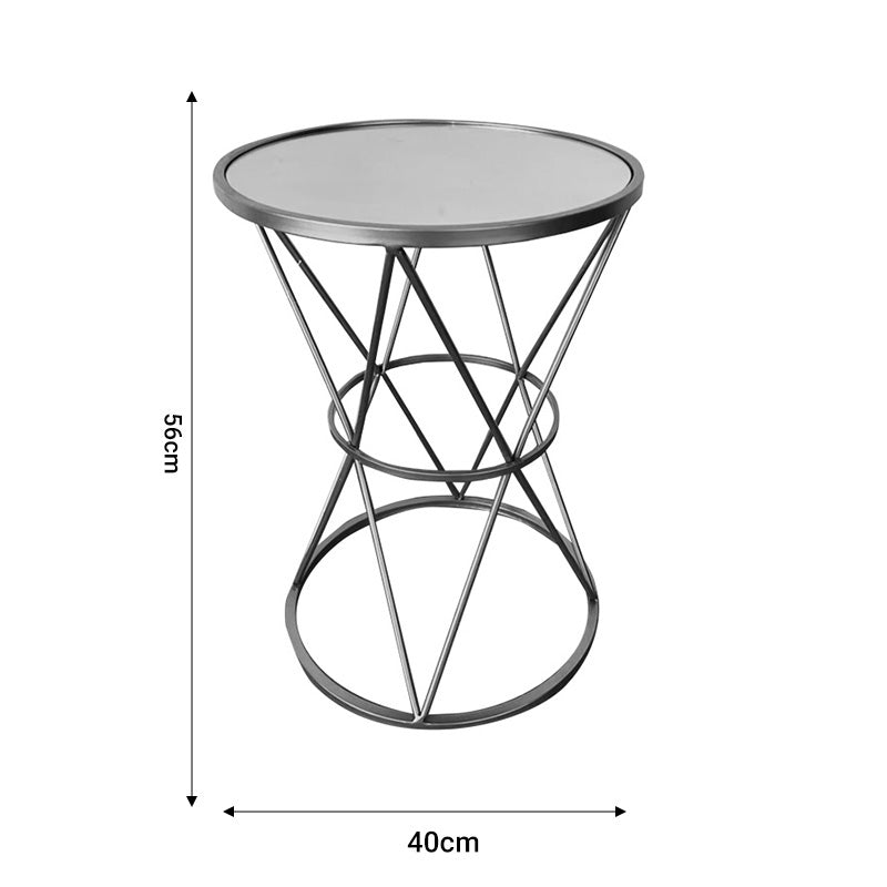 Βοηθητικό τραπέζι σαλονιού Vogarton Inart χρυσό 40x40x56εκ INART