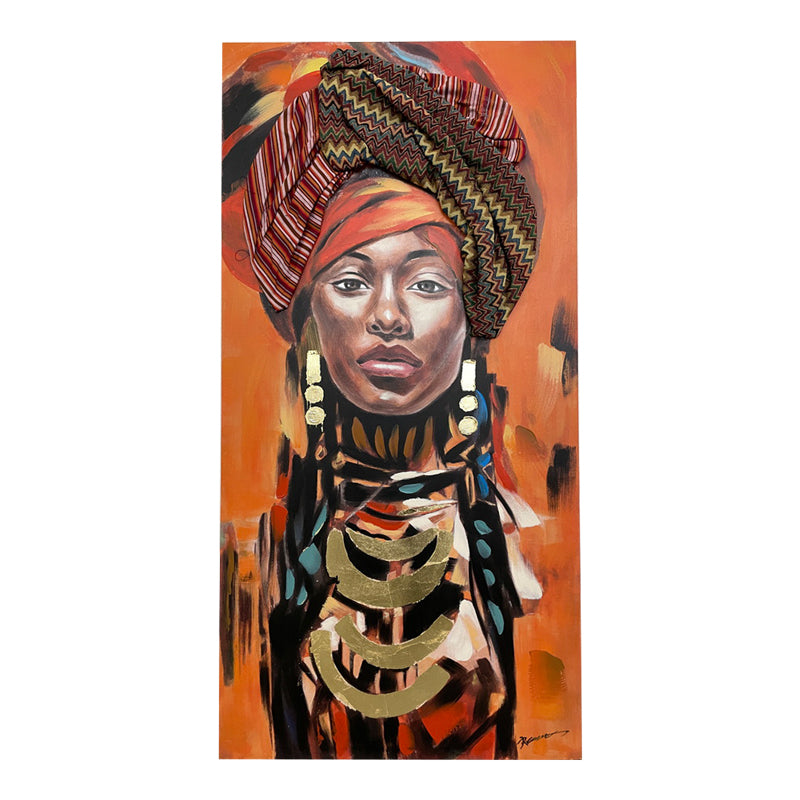 Πίνακας σε καμβά Afro Inart 70x3x140εκ INART