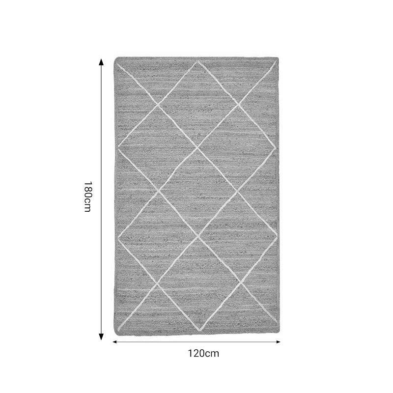 Χαλί Strike Inart μπεζ-εκρού γιούτα 120x180x1εκ INART