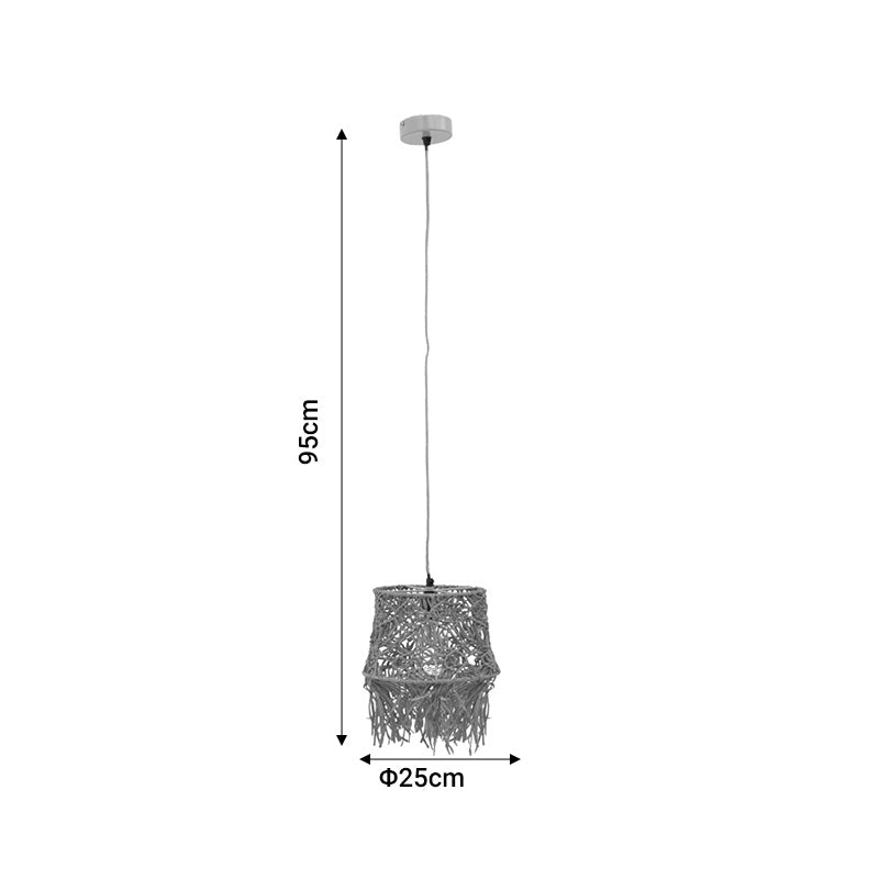 Φωτιστικό οροφής Rapom Inart E27 φυσικό Φ25x95εκ INART