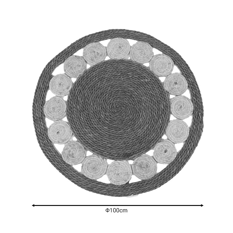 Χαλί Opronzo Inart φυσικό σχοινί Φ100x2εκ INART