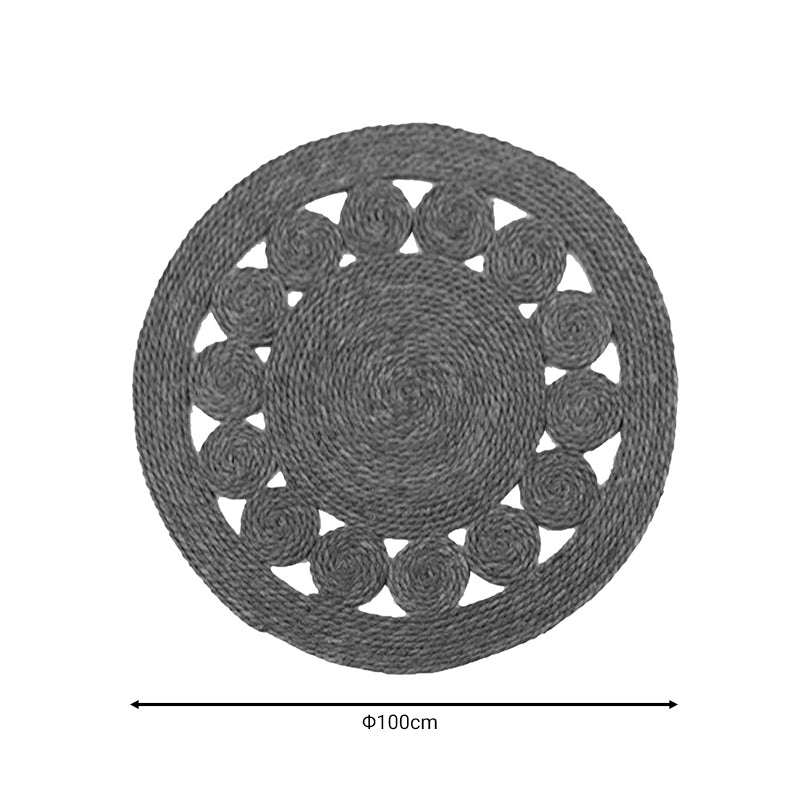 Χαλί Lopzerc Inart φυσικό σχοινί Φ100x2εκ INART