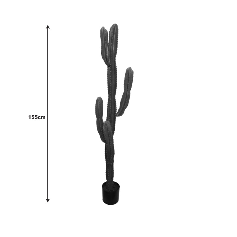 Διακοσμητικό φυτό Cactus I σε γλάστρα Inart πράσινο pp Υ155εκ INART