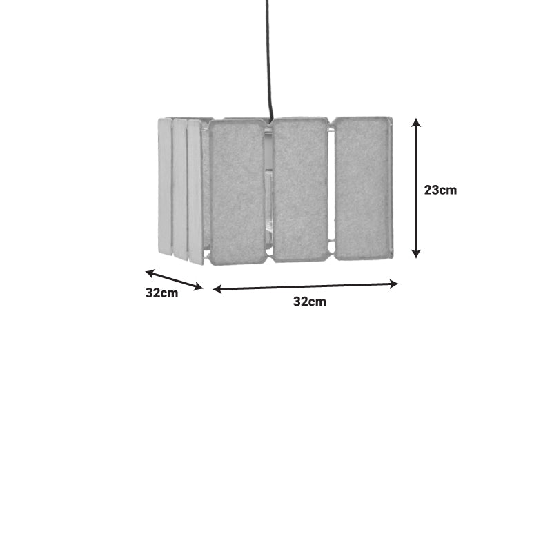 Φωτιστικό οροφής Boxfo Inart καφέ press papier-μέταλλο 32x32x123εκ INART