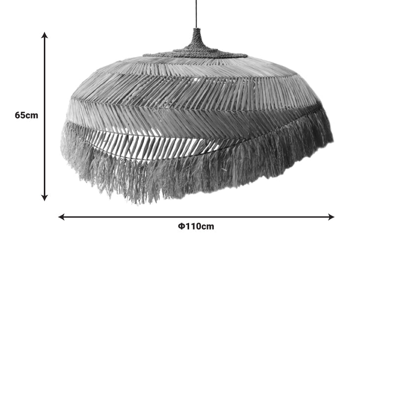 Φωτιστικό οροφής Izert Inart sisal σε φυσικό χρώμα Φ110x65εκ INART