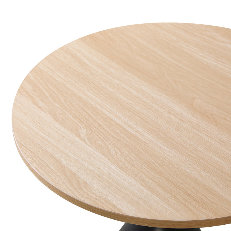 Τραπέζι σαλονιού Hemena PW σετ 2τεμ σε μαύρη-φυσική απόχρωση