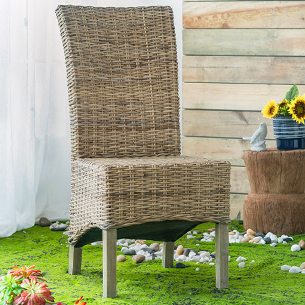 Artekko Rattan Καρέκλα Ξύλο Ρατάν σε Φυσική Απόχρωση (48x62x103)cm ARTEKKO