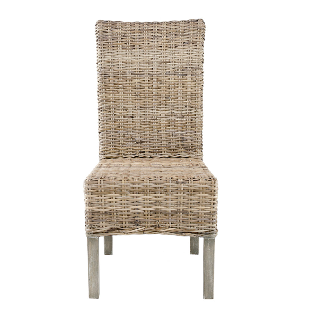 Artekko Rattan Καρέκλα Ξύλο Ρατάν σε Φυσική Απόχρωση (48x62x103)cm ARTEKKO