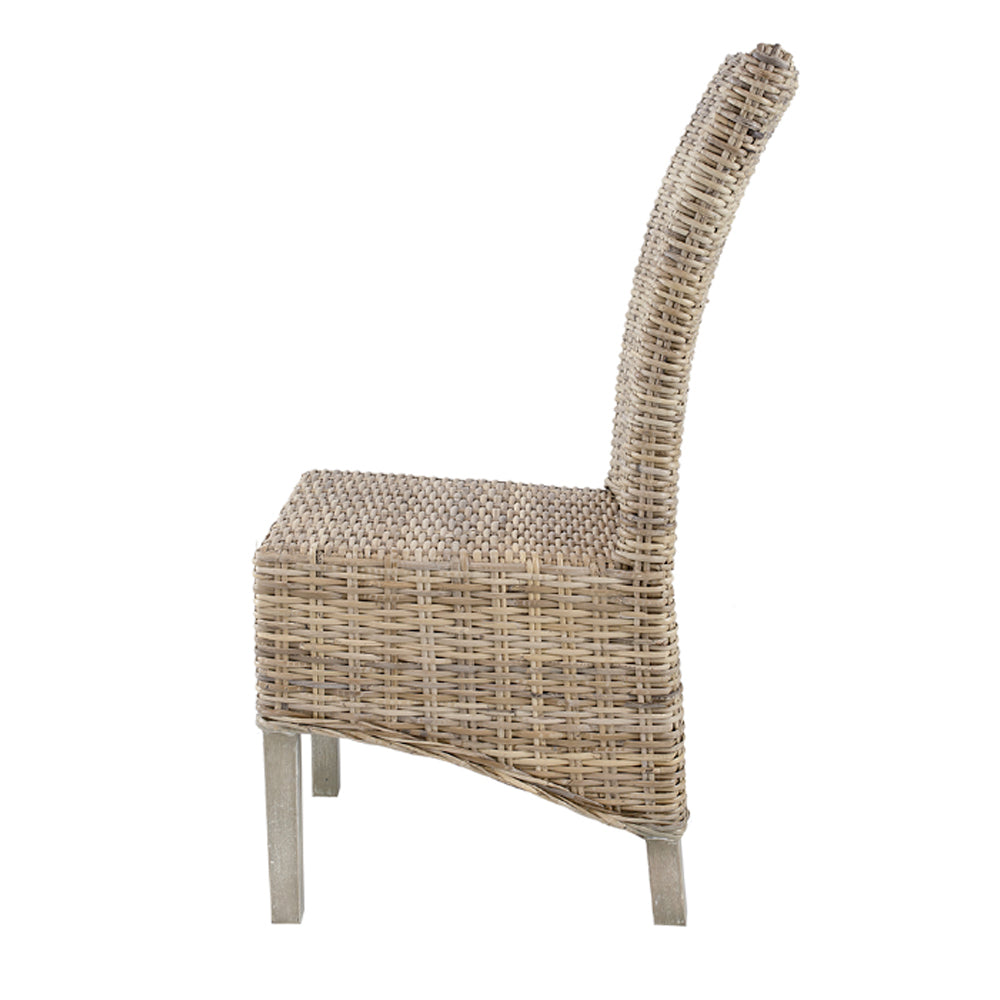 Artekko Rattan Καρέκλα Ξύλο Ρατάν σε Φυσική Απόχρωση (48x62x103)cm ARTEKKO