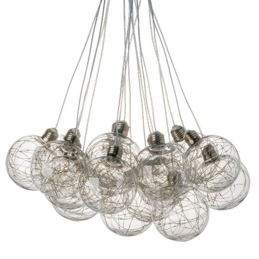 Artekko Globes Φωτιστικό Οροφής με Led Γυαλί Διάφανο (46x54x104)cm ARTEKKO