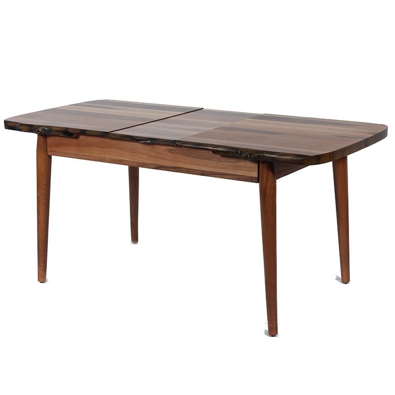 Artekko Irodsups Τραπέζι Επεκτεινόμενο Χρώμα Walnut (130x80x75)cm ARTEKKO