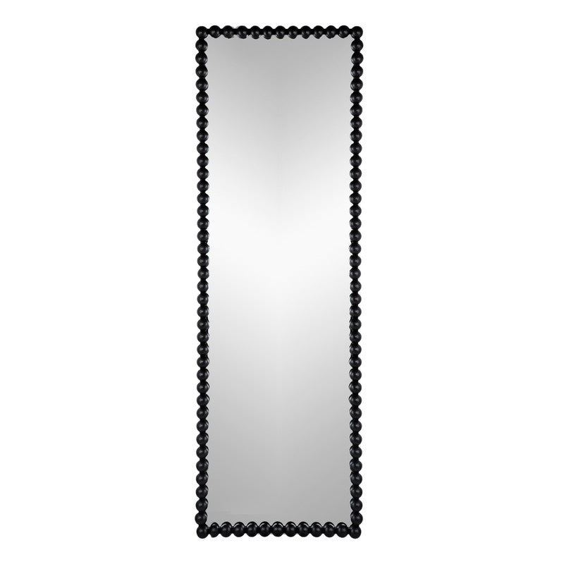 Artekko Mirror Καθρέπτης Δαπέδου Μέταλλο Γυαλί Μαύρο (58.5x5.1x183)cm ARTEKKO