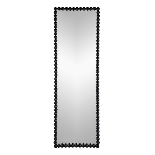 Artekko Mirror Καθρέπτης Δαπέδου Μέταλλο Γυαλί Μαύρο (58.5x5.1x183)cm ARTEKKO