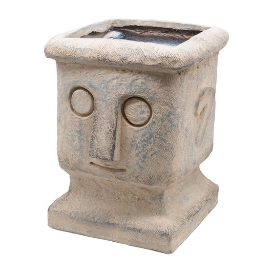 Artekko Totem Διακοσμητικό Γκρι Κασπώ από Μαγνήσιο (30x32x37)cm ARTEKKO